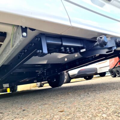 Motorhome tow bar chassis